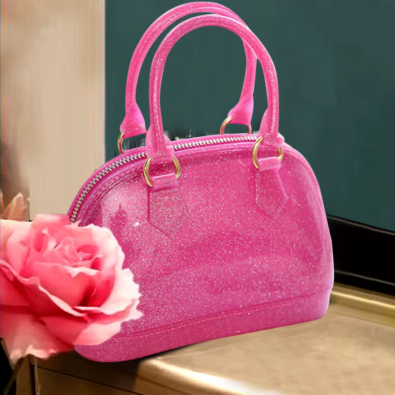 Sac à bandoulière de luxe en PVC de haute qualité, couleurs bonbons, sac à main à coque, sac à bandoulière de plage