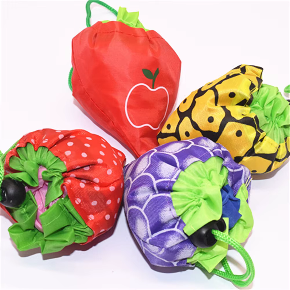 Sac de courses pliable en forme de fruit