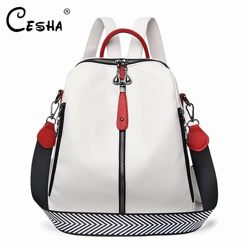 Sac à dos de luxe en cuir souple pour femmes