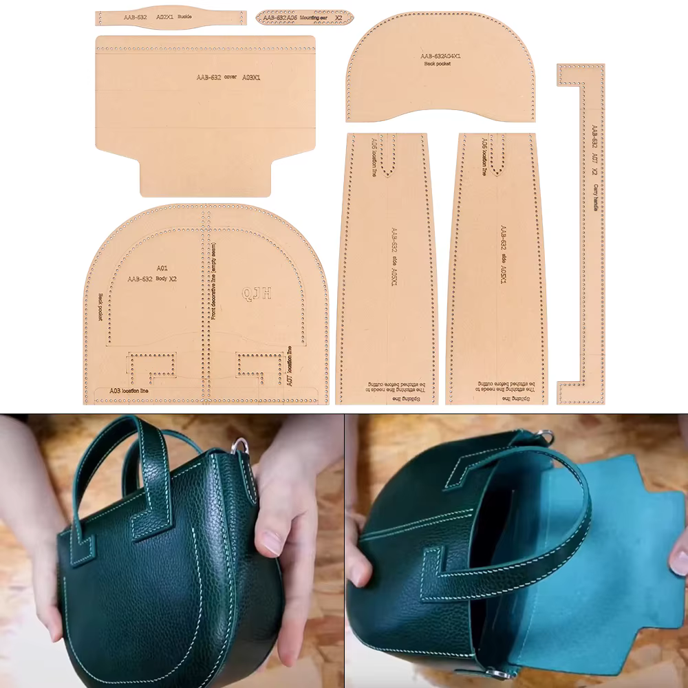 1 ensemble de sacs à main semi-circulaires pour femmes