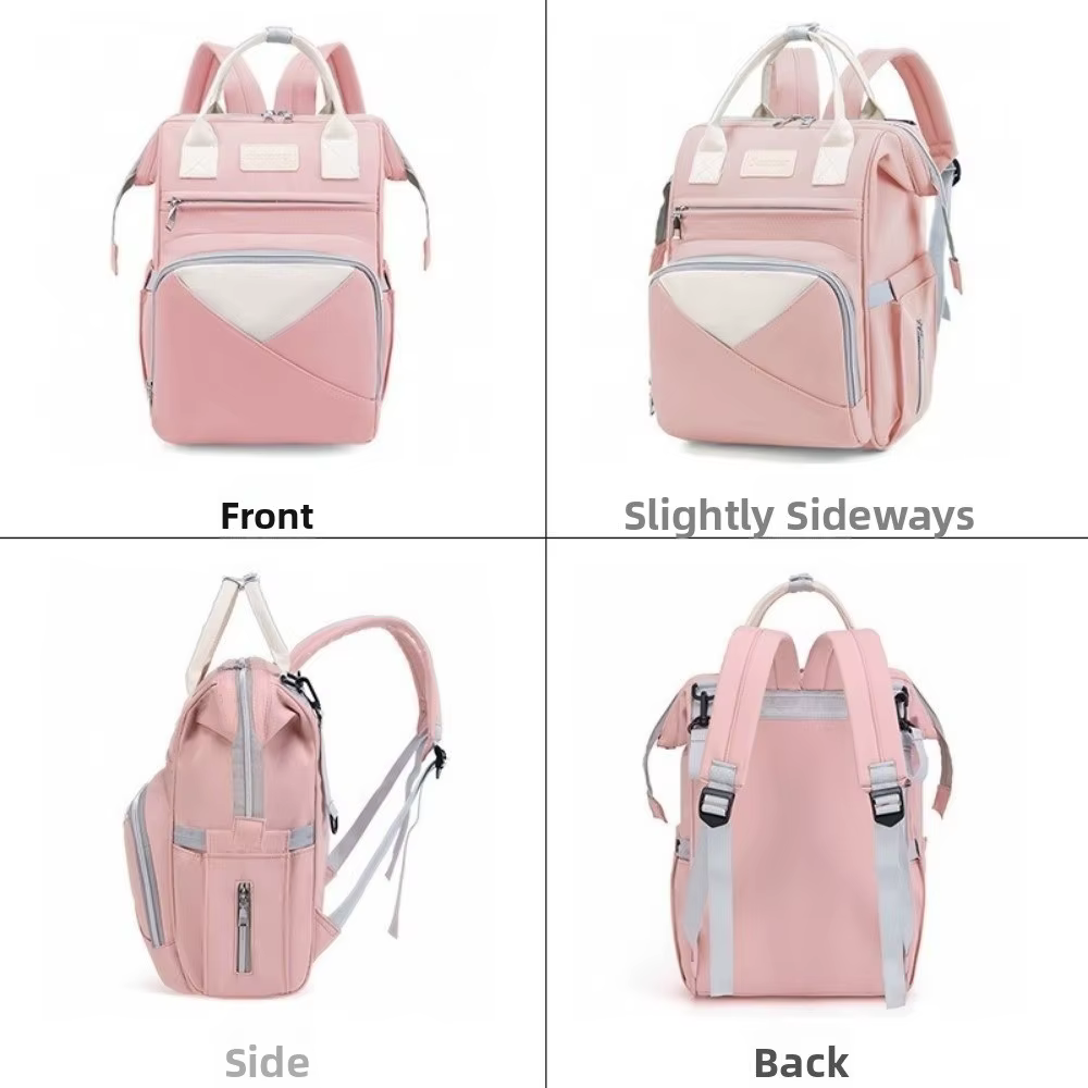 Sac de maman en Nylon multifonctionnel grande capacité sac de voyage de maternité poches isolées sac à couches