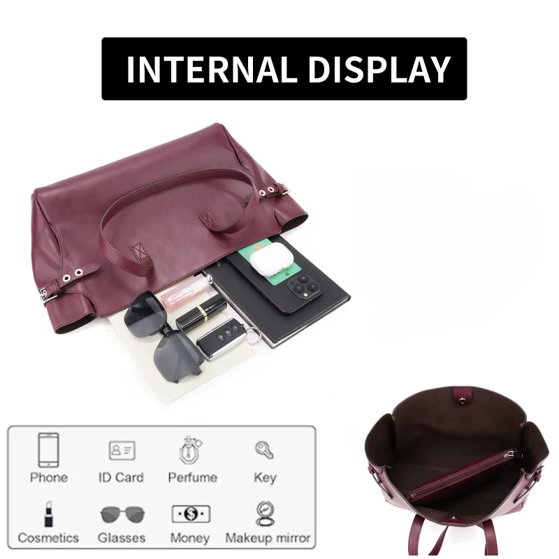 Ensemble de sacs : sac fourre-tout avec sac à main assorti