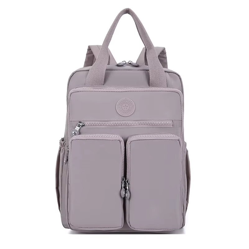 Sac d'école étudiant Version coréenne Junior lycéen mignon couleur unie sac à dos de haute qualité Double sacs à bandoulière