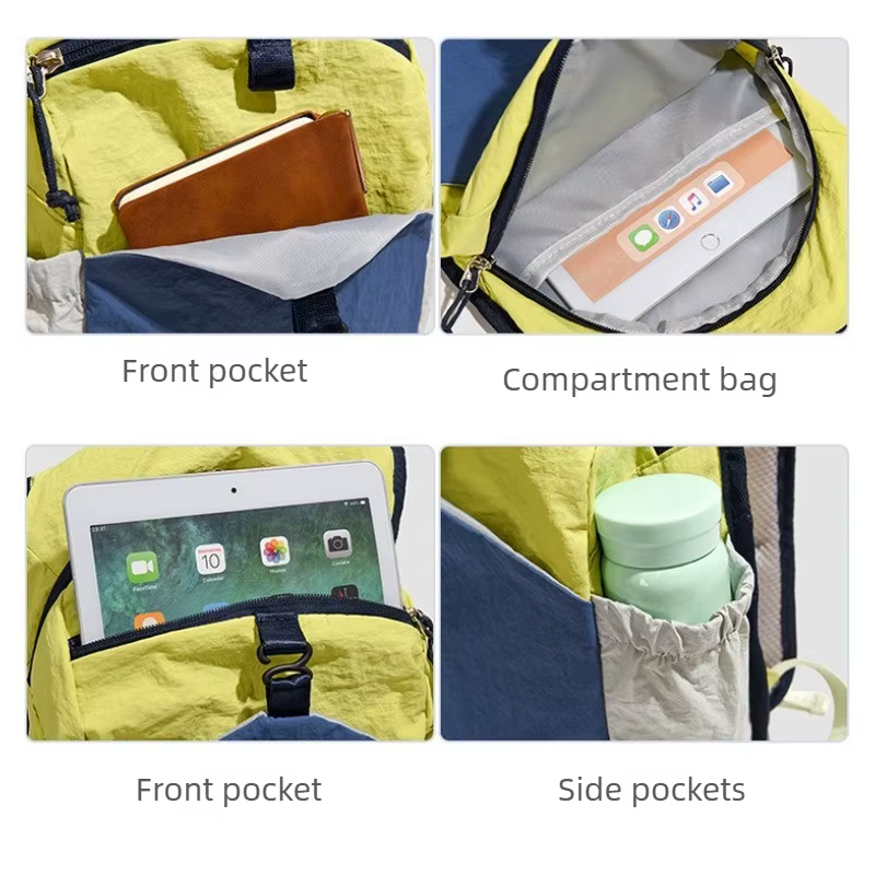 Nouveau sac à dos multifonctionnel color-block