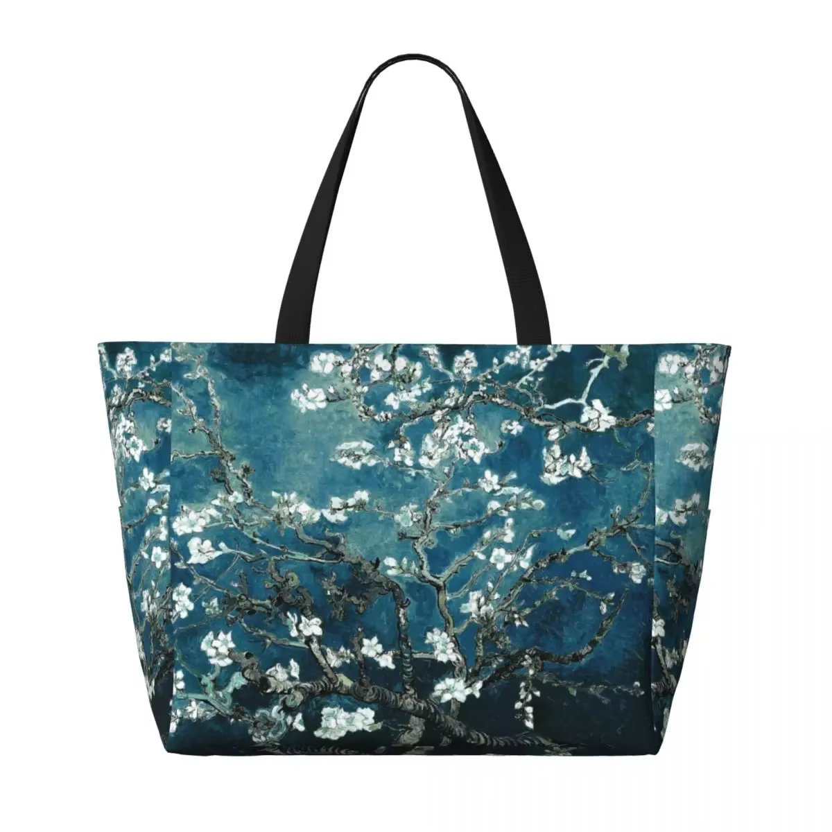 Sac fourre-tout personnalisé Van Gogh fleurs d'amande femmes grande capacité