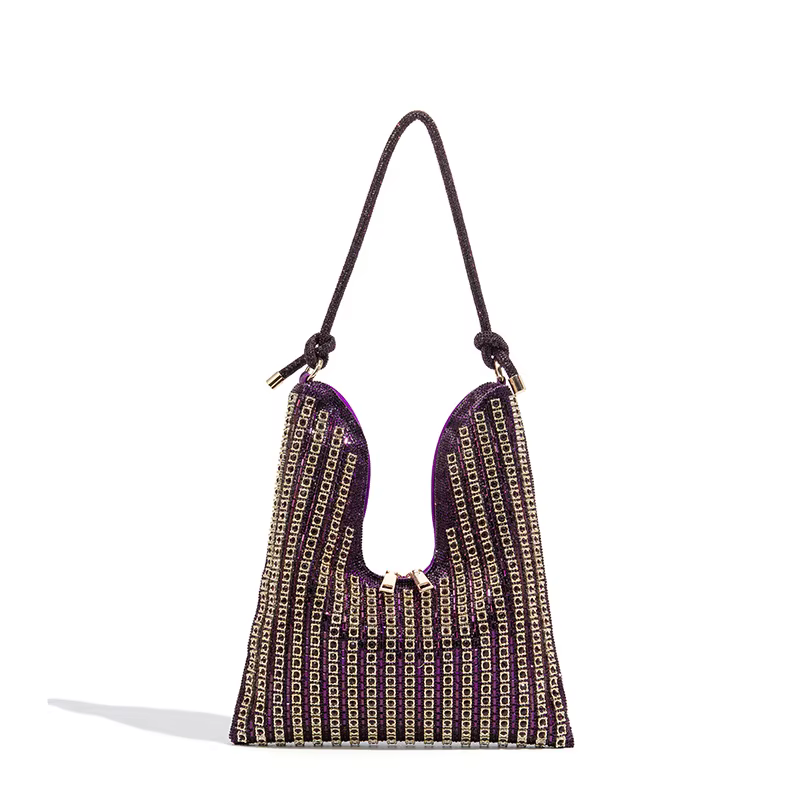 Sac à main en diamant, sac seau en strass pour femme