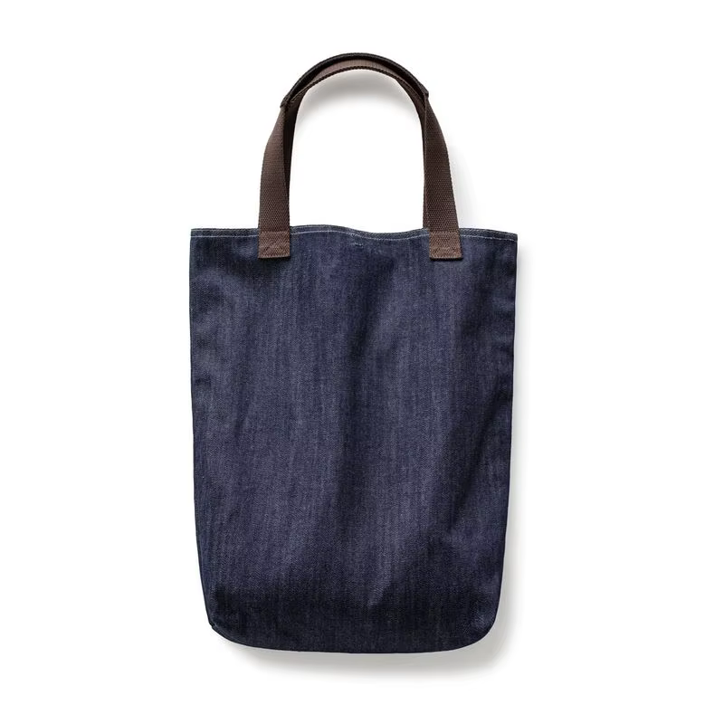 Maden Sac fourre-tout en denim vintage pour femme Grand sac à main à bandoulière décontracté imprimé totem indien Sac de transport quotidien bleu délavé à bascule