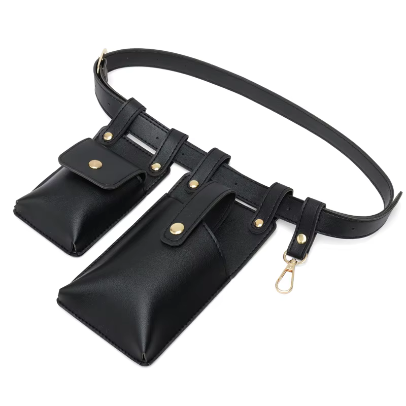 Sac banane en cuir PU souple pour hommes et femmes