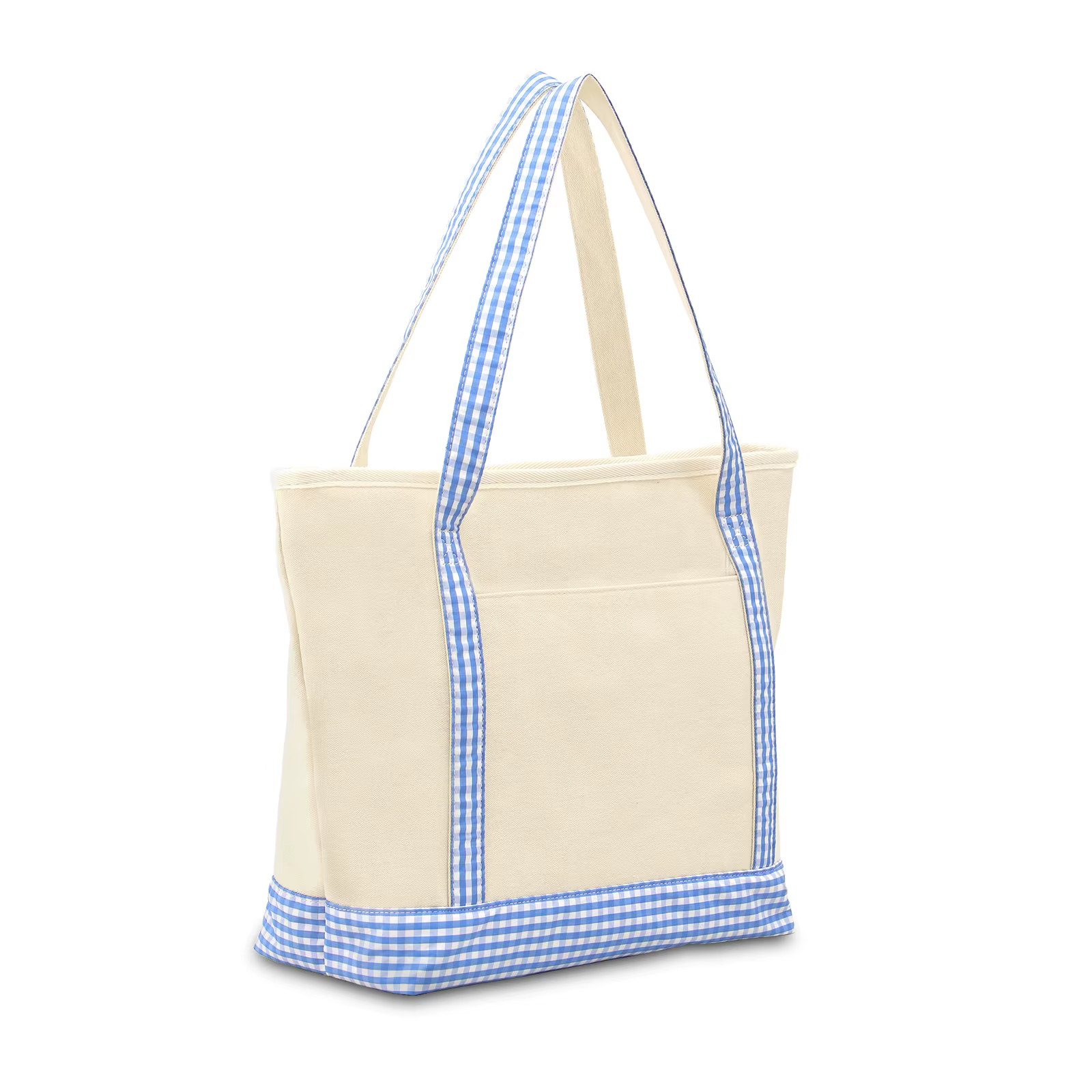 Sac fourre-tout en toile vichy pour femmes