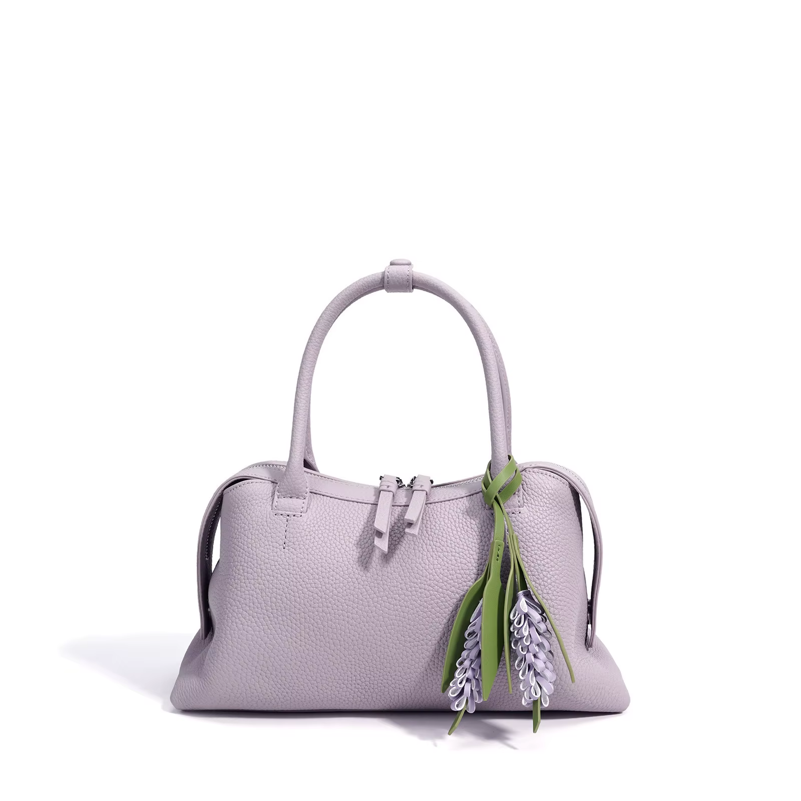 Nouveau Sac Boston Luxueux Tendance 2026 Grande Capacité Sac à Main de Navettage en Cuir Véritable pour Femme avec Décorations Suspendues