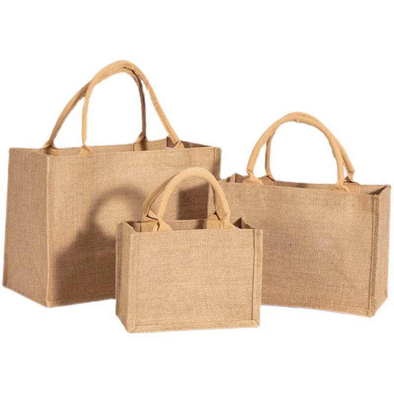Sacs à main fourre-tout en lin vintage pour femmes