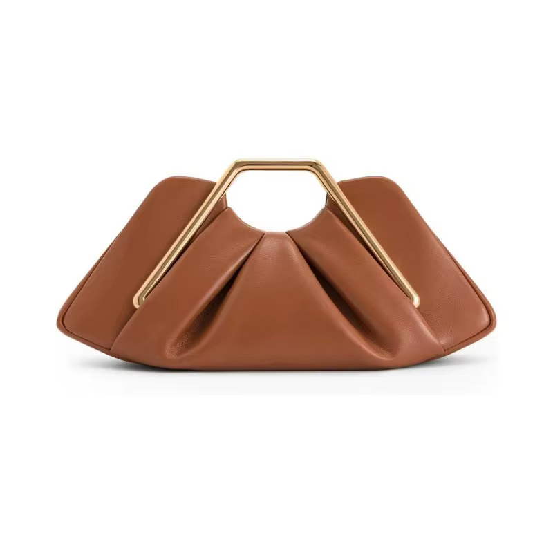 Sac nuage marron souple de luxe pour femmes
