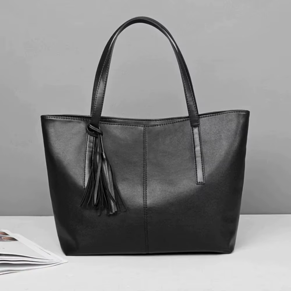Dames grande capacité sacs à Main femmes rétro gland Design fourre-tout marque de luxe en cuir PU Sac à bandoulière
