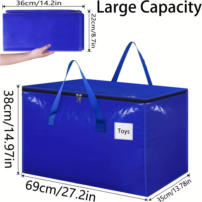 PGY 4/8 Pack xxl sacs mobiles avec sac de rangement à fermeture éclair et poignée de couvercle pour articles