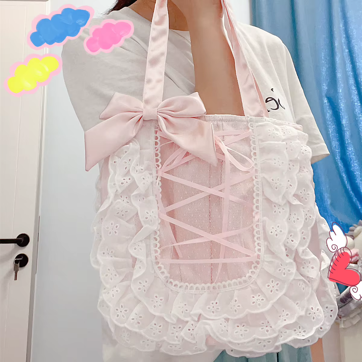 Kawaii – sac à main en dentelle