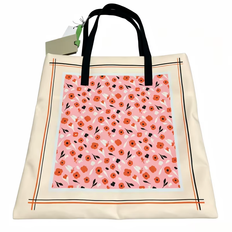 Sacs en toile carrés, sacs de shopping décontractés