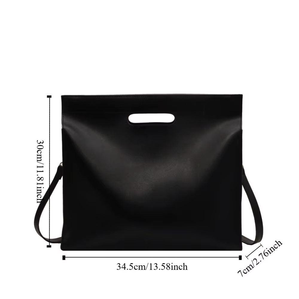 Sac fourre-tout élégant en PU pour documents de bureau