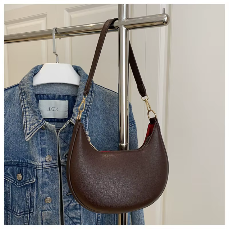 Sac à main croissant de luxe pour femmes
