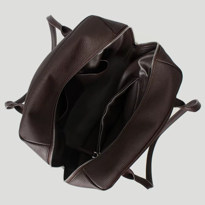Sac à main pour femme, élégant, vintage, de luxe, en cuir véritable, grande capacité, sac à main pour le travail, le bureau, logo gratuit