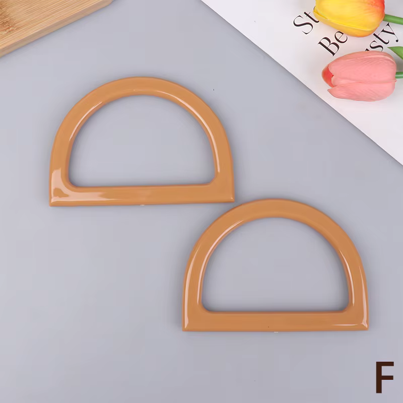 2 pièces poignées de sac en forme de D bricolage remplacement sac à main fourre-tout