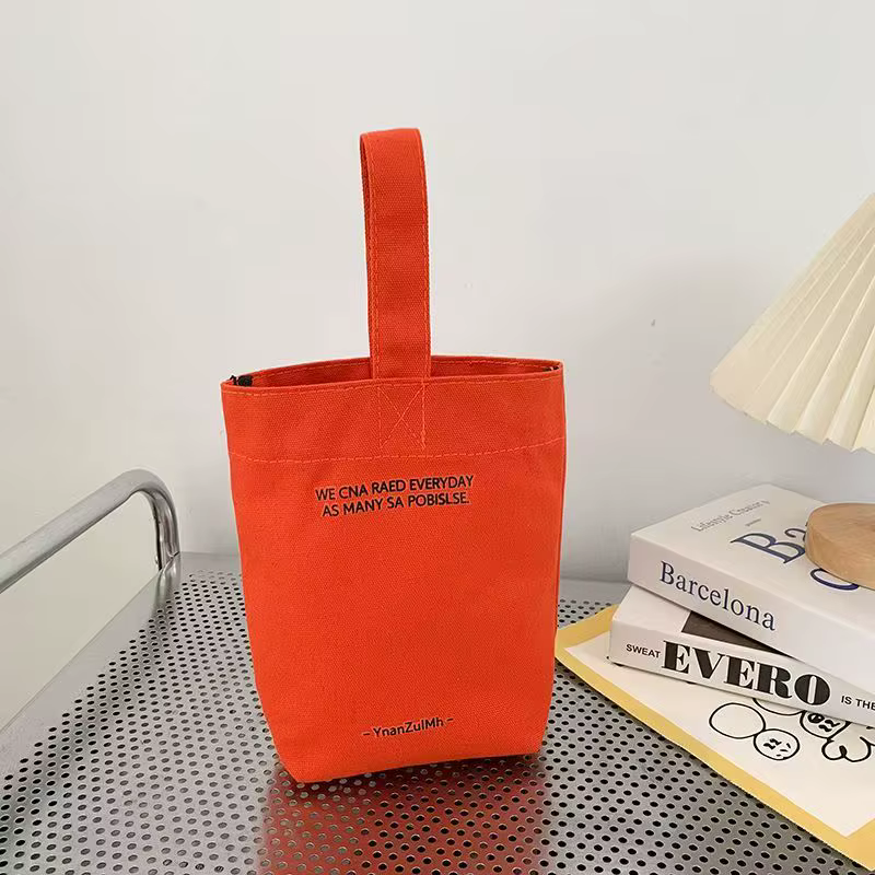 Mini sac fourre-tout portable en toile simple