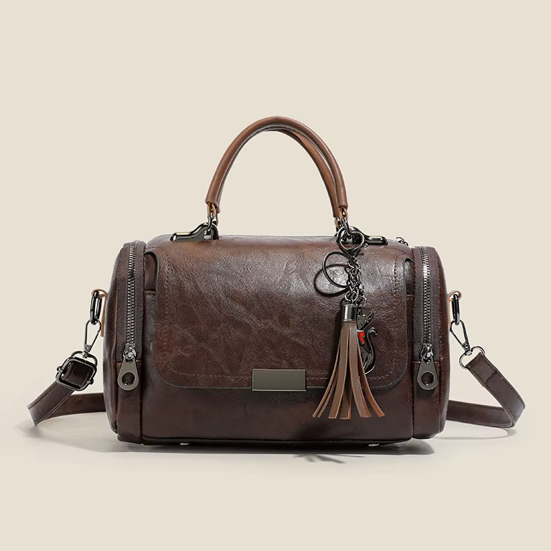 Sac Boston style Maillard pour femme en cuir PU souple
