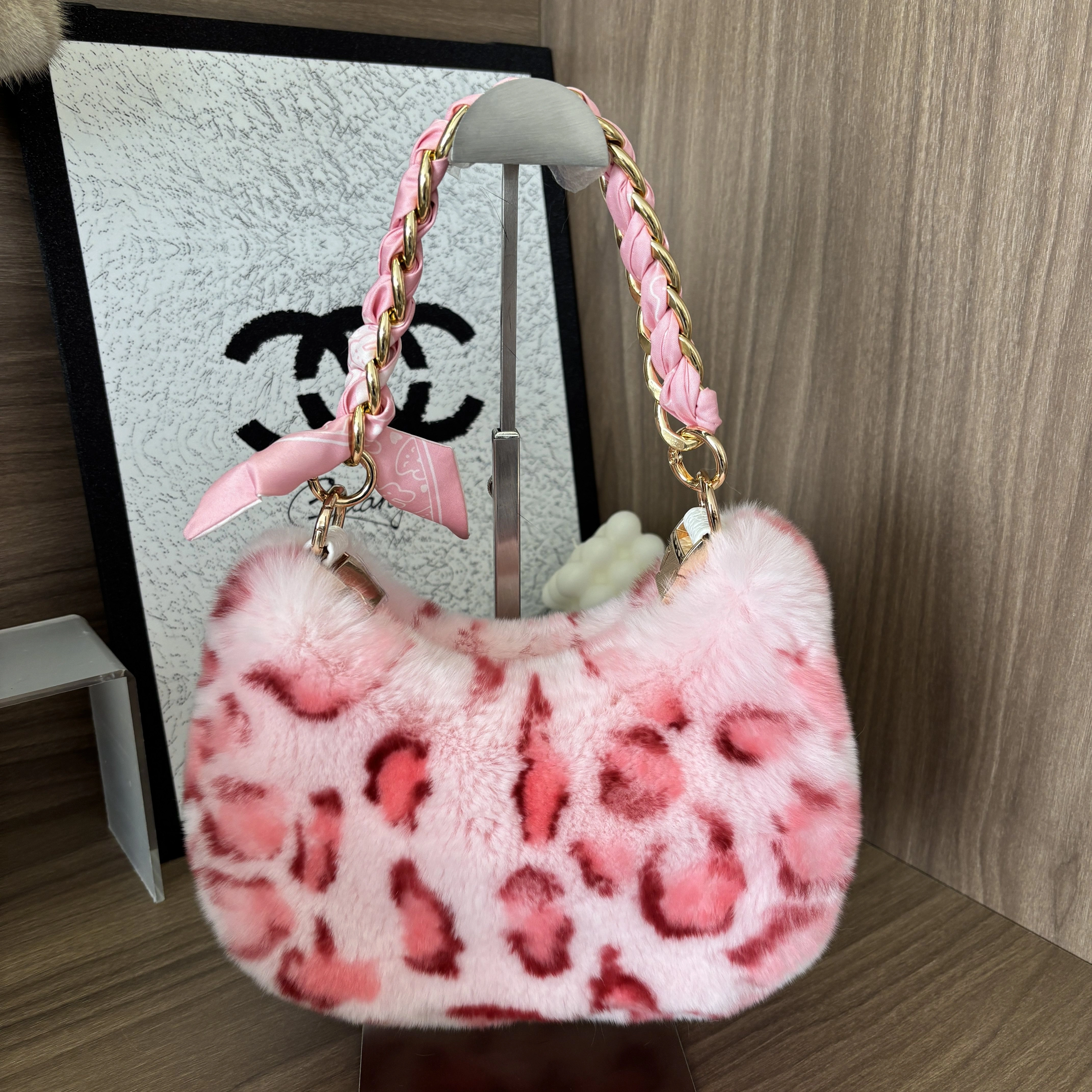 Petit sac en vraie fourrure pour femme