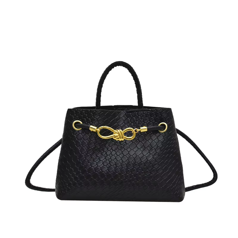 Sac fourre-tout élégant pour femme 2026 – Sac à main de banlieue de luxe à motif tissé
