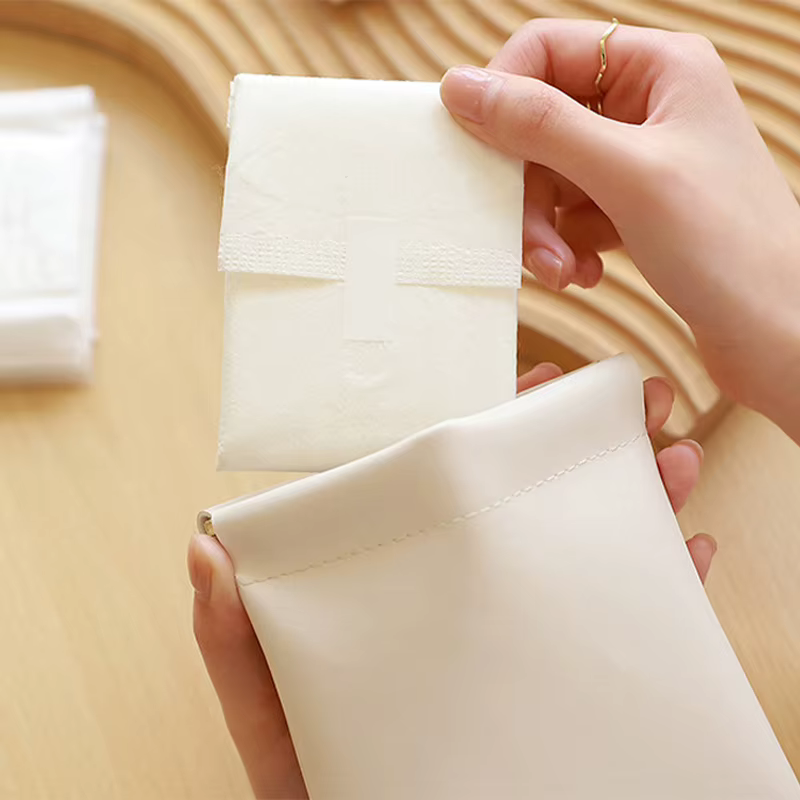 Porte-monnaie portable en cuir PU unisexe