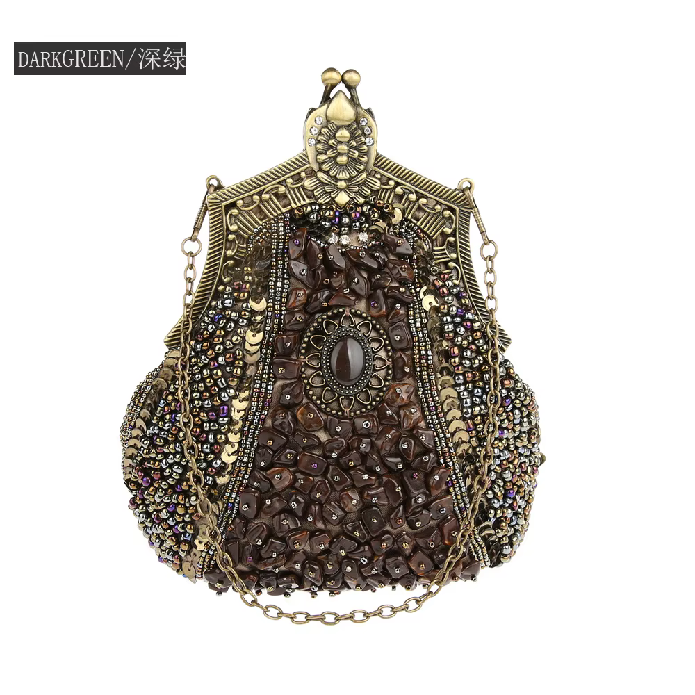 Sac à main rétro à sequins pour femmes