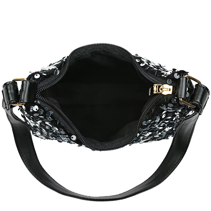 Sac Hobo décoré de paillettes pour femmes