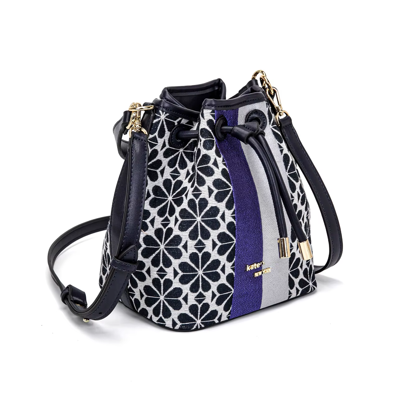 Sac fourre-tout rayé grande capacité pour femme