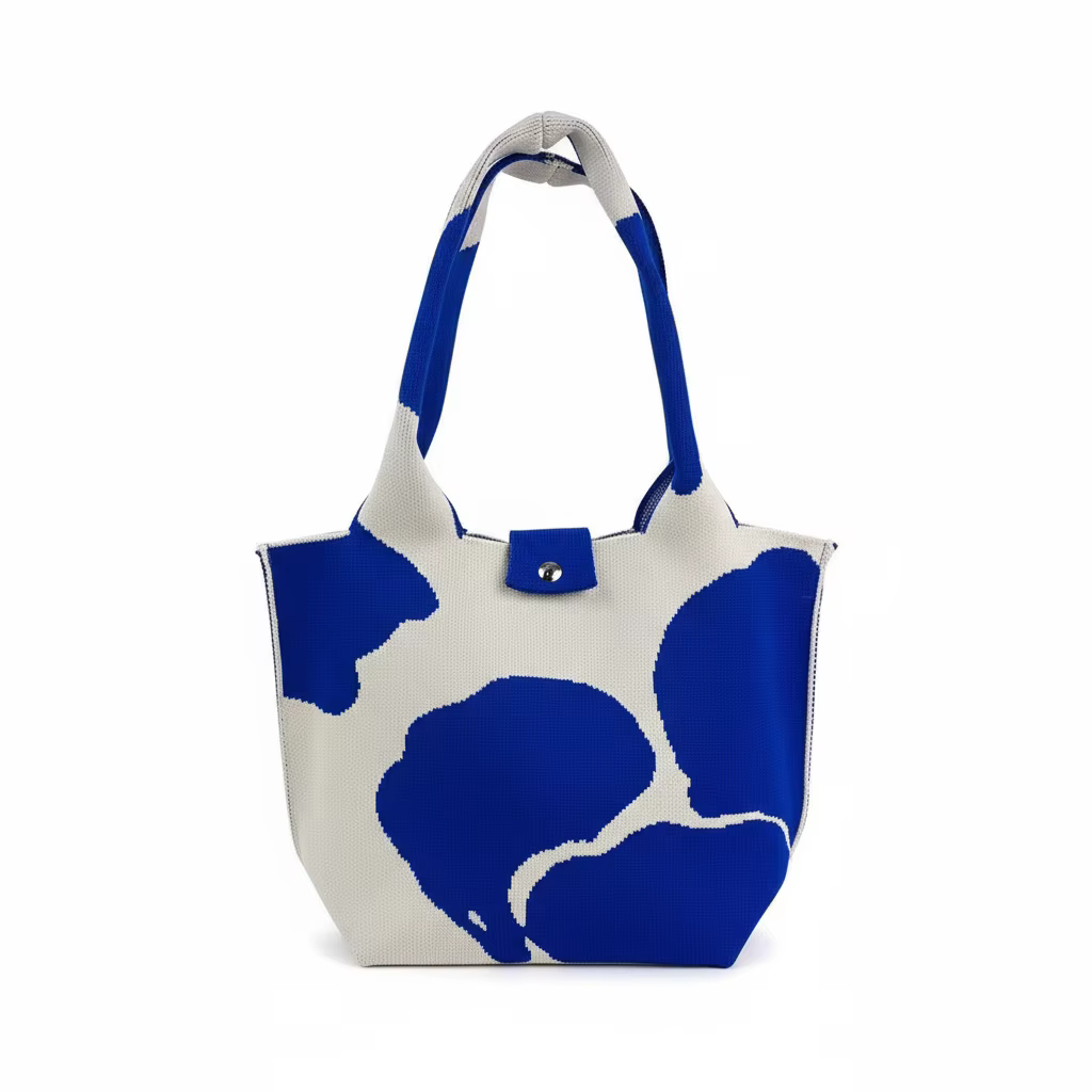 Nouveau sac à main tricoté femmes épaissi Polyester sac tridimensionnel sortir polyvalent tissé sac Spot en gros sac