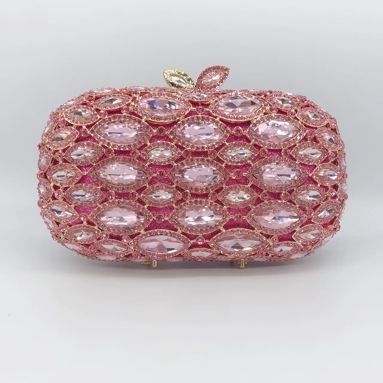 Sac de dîner en métal et diamant pour robe de Banquet