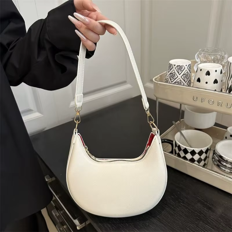 Sac à main croissant de luxe pour femmes