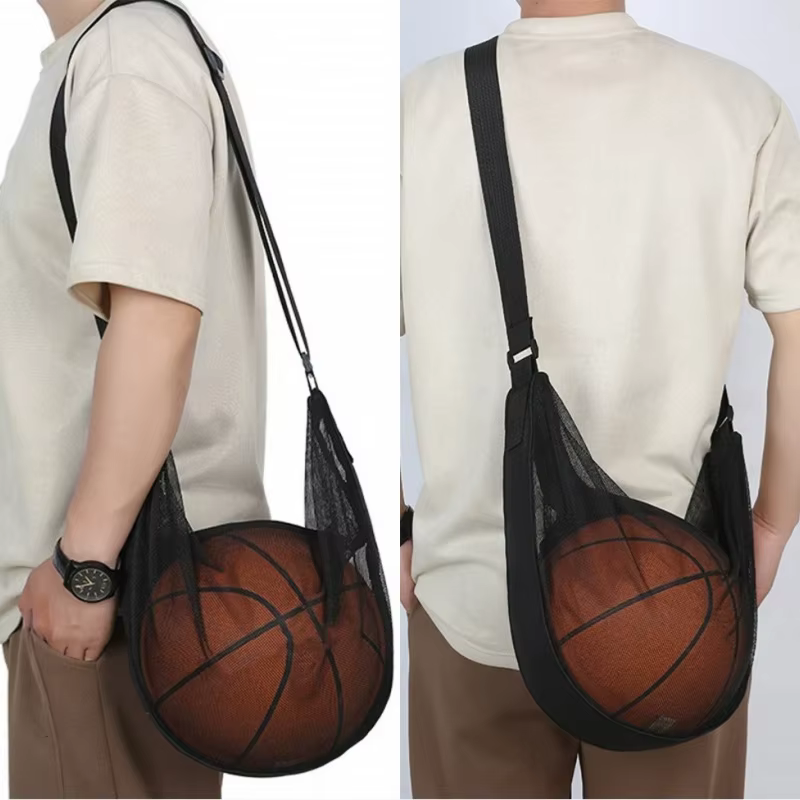 Sac à bandoulière en maille avec poche à fermeture éclair Portable