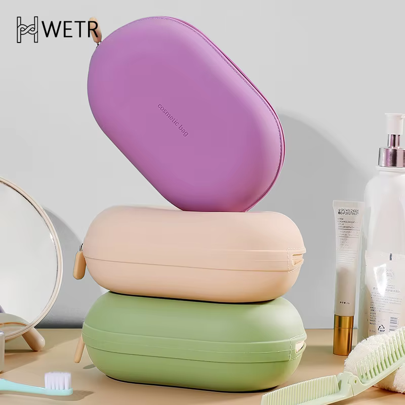 Sac à cosmétiques en Silicone de grande capacité