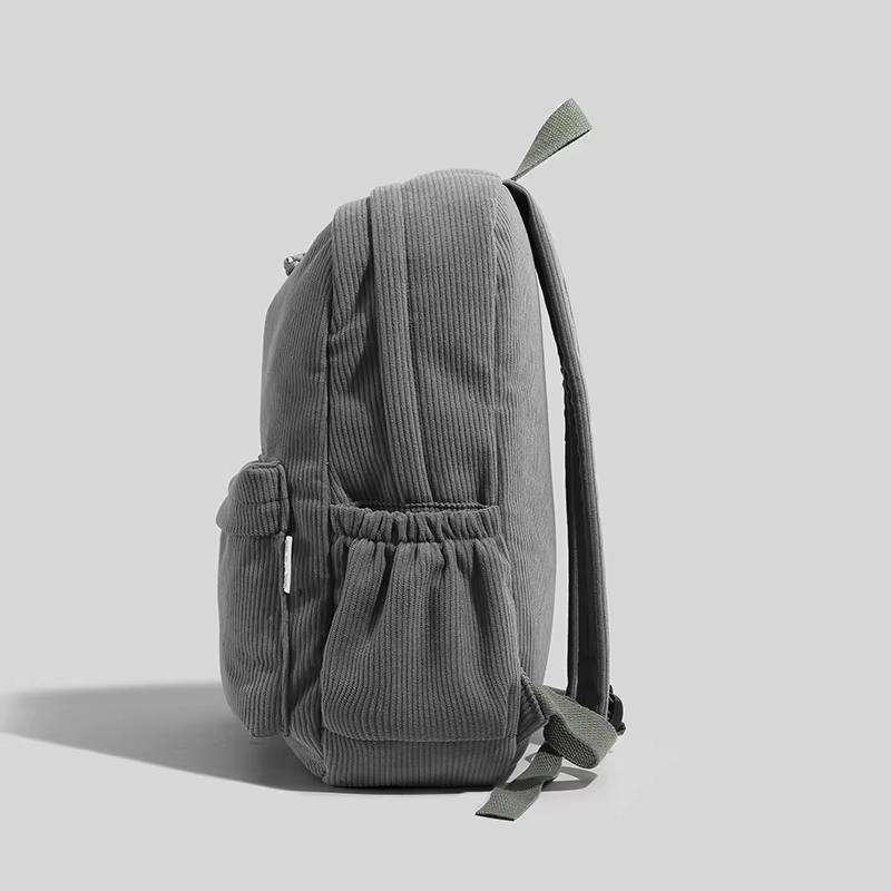 Sac à dos en velours côtelé tendance