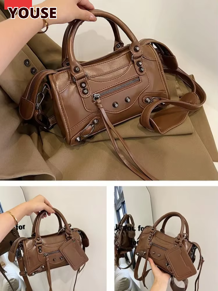 Sac à main à Rivets de grande capacité pour femmes