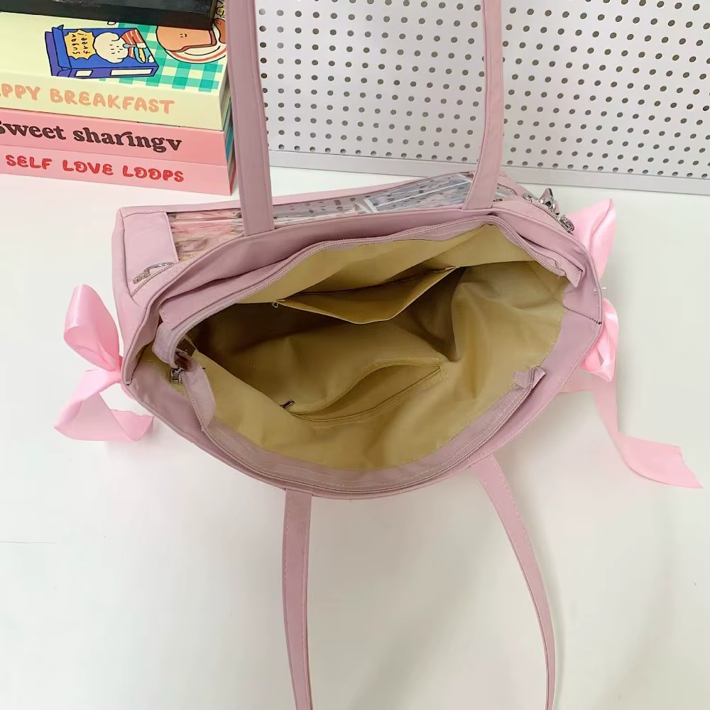 Sac à main Harajuku Y2K Ulzzang Ita Bag avec nœuds et rivets