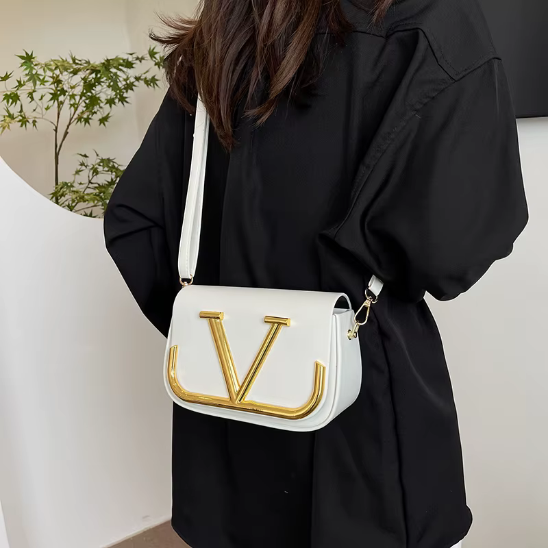 Sac à bandoulière moderne en simili cuir pour femmes