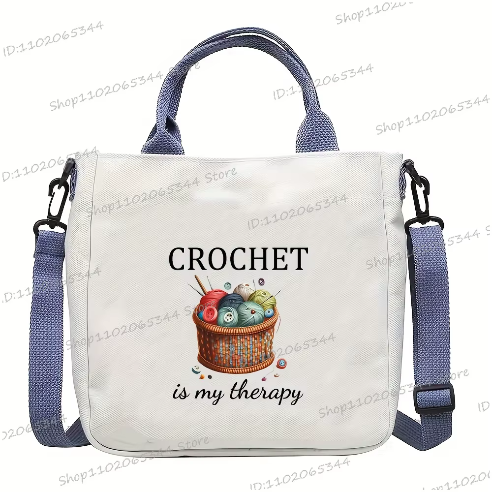 Sac à bandoulière sur le thème du crochet pour femme