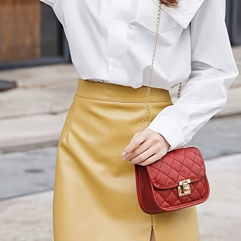 Nouveau sac à rabat matelassé B-Lock tendance et décontracté pour femme