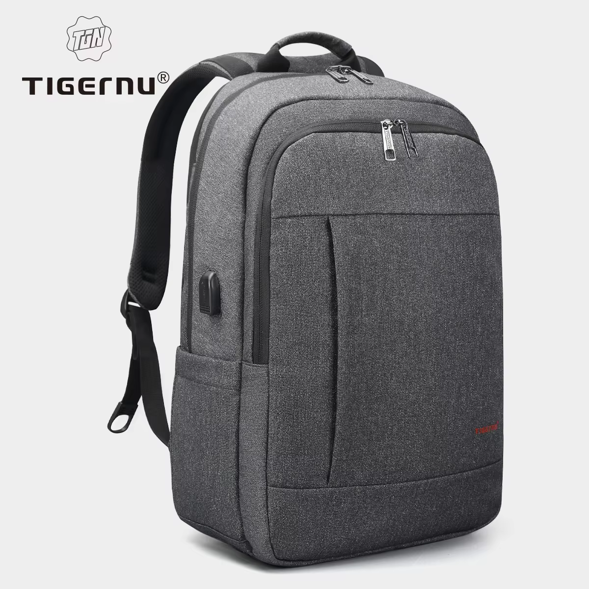Tigernu-Sac à dos antivol avec chargement USB pour femme