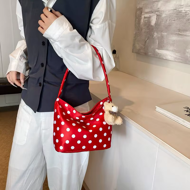 Sac fourre-tout à pois mignon pour femmes