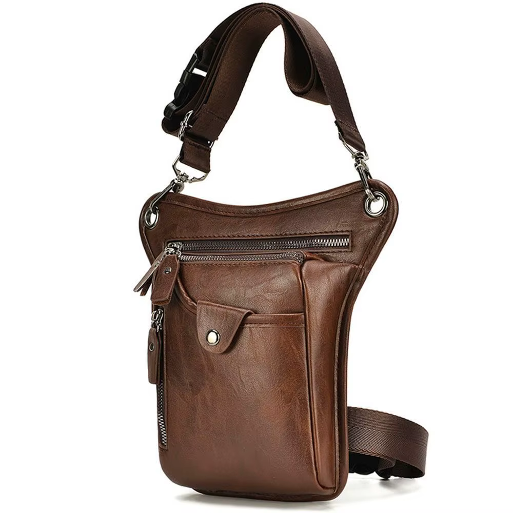 Sac de taille Vintage en PU pour hommes et femmes
