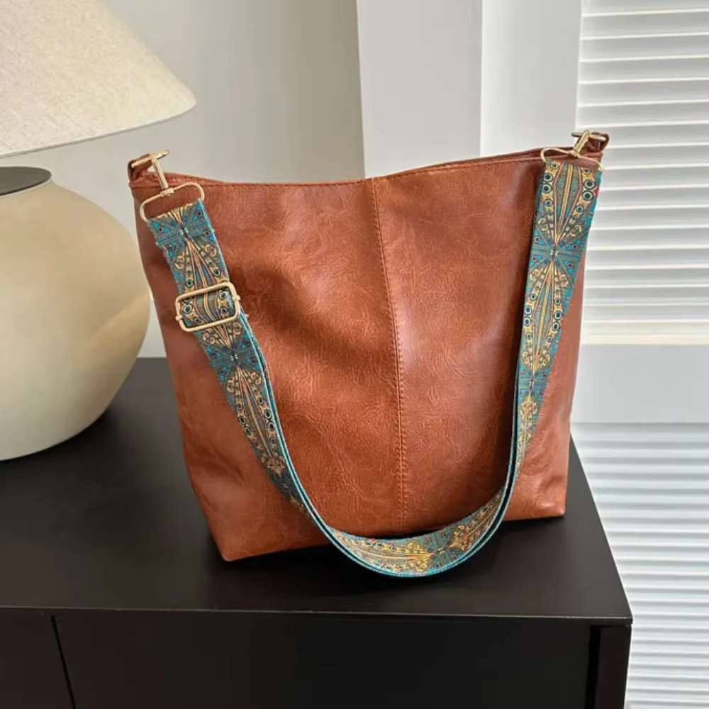 Sac à bandoulière Vintage en cuir PU pour femmes