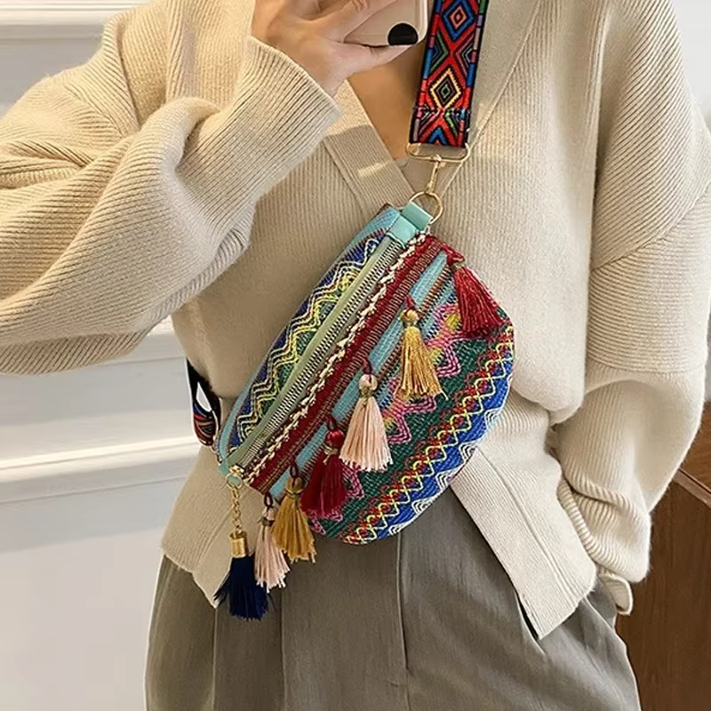 Sacs de taille de Style folklorique pour femmes avec sangle réglable