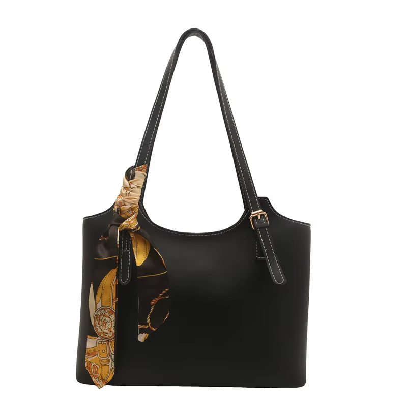 Sac fourre-tout tendance avec accent élégant foulard en soie