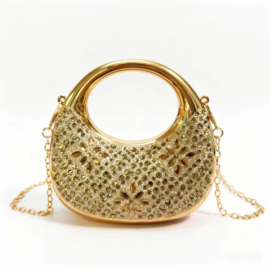 Mini sac de soirée doré